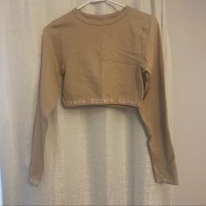 Sarah’s Day X WFA Pilates & Protein Shakes Seamless Long Sleeve Crop